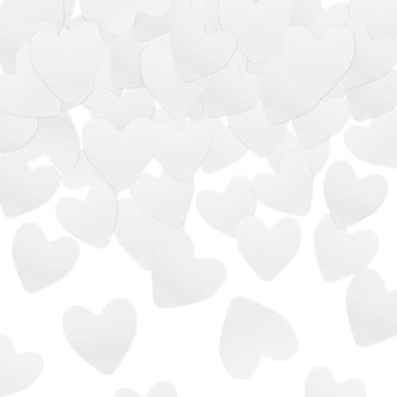konfetti białe serca