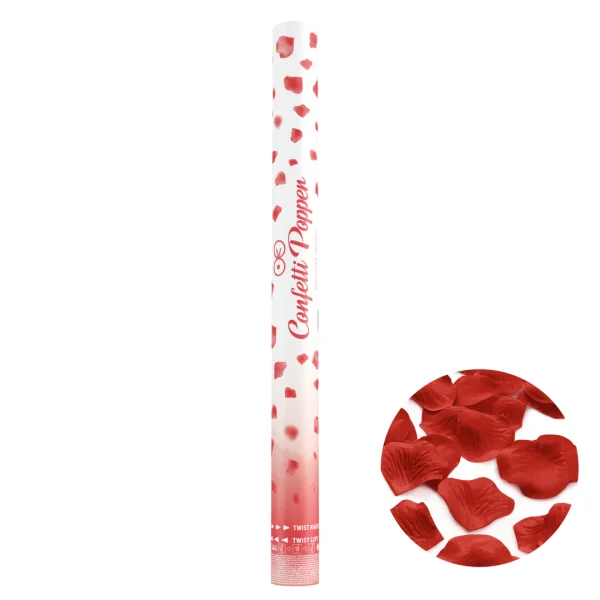 konfetti czerwone płatki róż